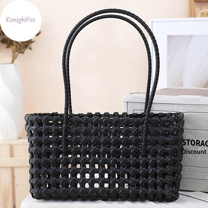 K2nightFee Túi Đi Biển Nữ Nhựa Dệt Rỗng Tote Bền Đẹp Thiết Kế Buet Cho Ngày Lễ Getaways VN