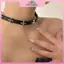 MYPANDA Mới Chữ Thập Đậm Hoa Đứng Choker Cổ Áo Nữ Niche Thiết Kế Cao Cấp Nelace Da Choker.