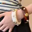 < Honeyba > Vỏ Bohemian Nhựa Braclets Dành Cho Nữ Hình Học Hyperbole Vintage Lắc Tay Trang Sức Thời Trang Thanh Lịch Acrylic Pulseras Đẹp
