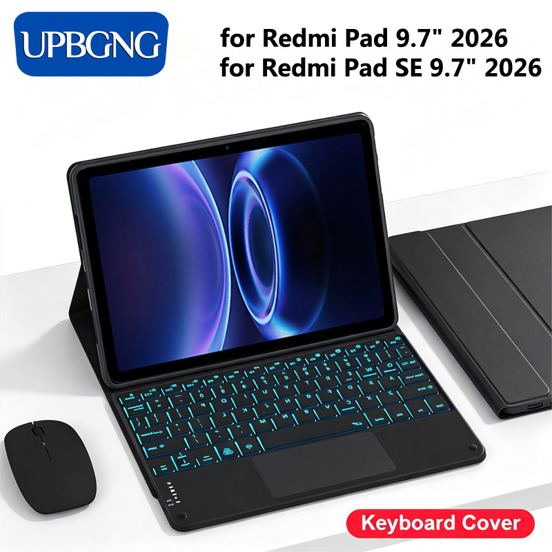 Cảm Ứng Đèn Nền Bàn Phím Dành Cho Redmi Pad 2 SE 9.7 11 inch Không Dây Bluetooth Bàn Phím Dành Cho Redmi Pad 2 Phụ Kiện