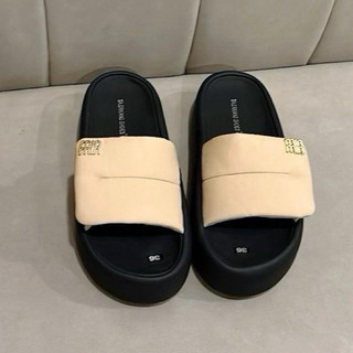 Dép Nữ IGU Quai Dán Bản To Tiện Lợi Thoải Mái Đế Cao 5cm Tăng Chiều Cao Chống Trơn
