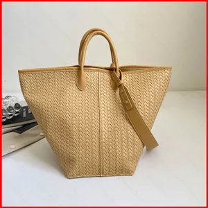 Túi Tote Dệt Kim GC2 Dung Tích Lớn Đi Lại Nữ Thời Trang Mới Cá Tính Màu Trơn Túi Đeo Vai CG2
