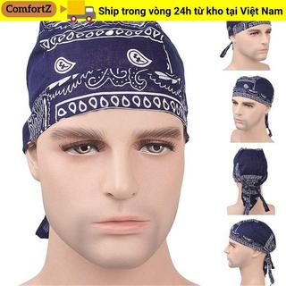 COMFORTZ Hồi Giáo Turban, Mũ Cướp Biển Cotton Thể Thao Ngoài Trời, Nam Nữ Nhanh Khô Có Thể Điều Chỉnh Khăn Trùm Đầu Bandana