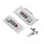 PNPIA- Kết Hợp Lo Cho Hộp Trang Sức Gỗ 3 Chữ Số Mật Khẩu Chốt Cố Định Mã An Toàn Kim Loại Thủ Công Phần Cứng