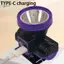 Đèn pha LED 3 chế độ có thể sạc lại Đèn trắng có thể điều chỉnh để cắm trại Đi bộ đường dài Hoạt động ban đêm mới