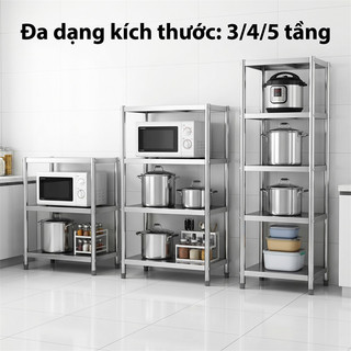 LOADNIX Kệ inox nhà bếp 304 chống gỉ Kệ để đồ đa năng Thích hợp cho không gian nhỏ