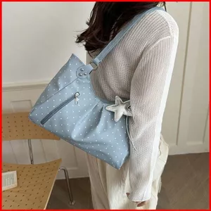 GC2 Phong Cách Hàn Quốc Túi Đeo Vai Dung Tích Lớn Phong Cách Đa Năng Nhẹ Đi Lại Túi Tote CG2