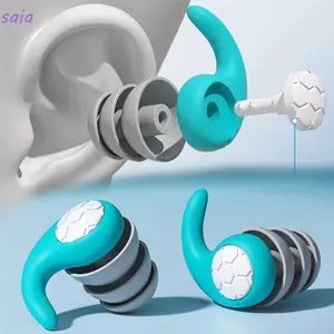 Nút tai silicon mềm SAIA, Nút tai chống nước có thể tái sử dụng Giảm tiếng ồn, Chăm sóc giấc ngủ Thoải mái vừa vặn Nút tai khử tiếng ồn Tạo ra môi trường im lặng