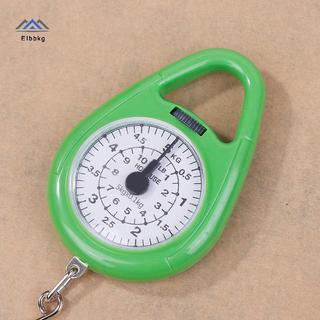 ELBBKG Con trỏ Mini Móc treo kỹ thuật số Cân lò xo Du lịch di động Hành lý Câu cá Công suất 5kg Thực phẩm mới
