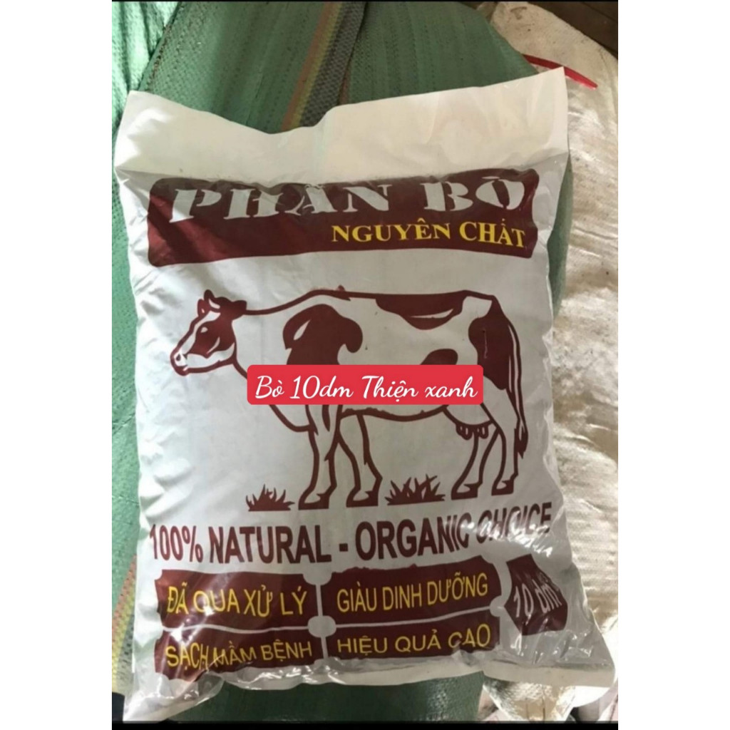 Phân bò nguyên chất đã xử lý ủ hoai mục gói nhỏ 3dm3 trộn đất trồng rau sạch, trồng hoa cảnh, hoa hồng hoa lan