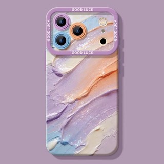 Sáng Tạo Màu Tím Mẫu Trường Hợp Điện Thoại Cho iPhone 17 16 15 14 13 12 11 Pro Max X Xr Xs Max 7 8 Plus SE2020