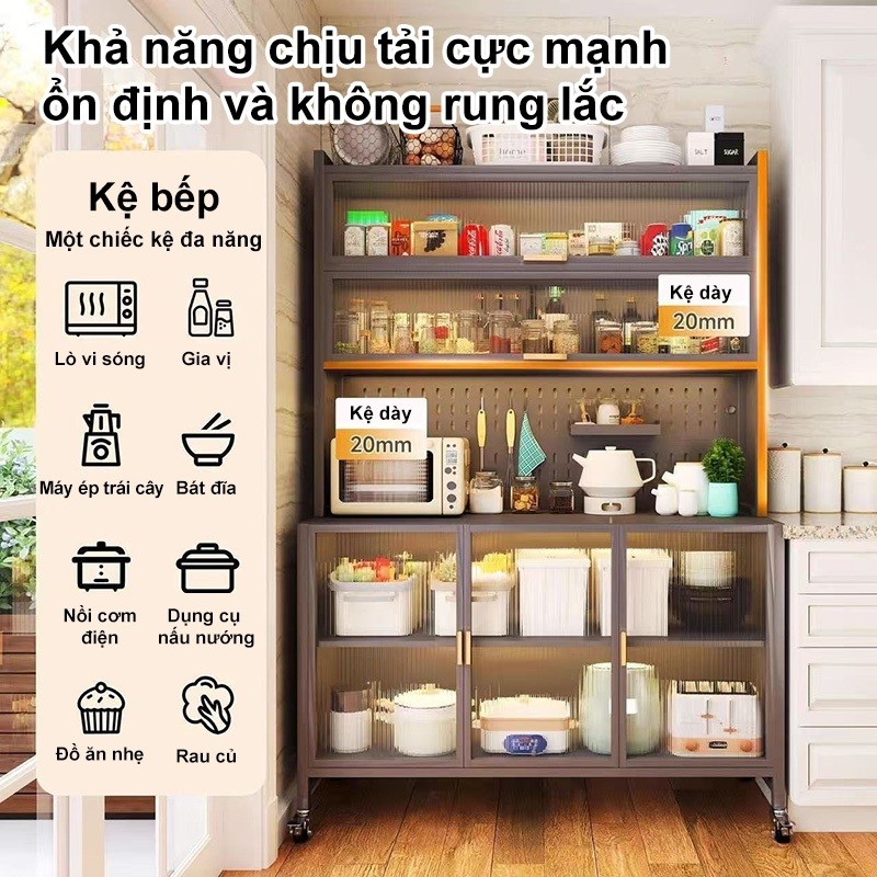 Tủ bếp chống bụi bền bỉ thép carbon Kệ bếp đa năng Bề mặt đá cẩm thạch giả Bảng Lỗ Pegboard