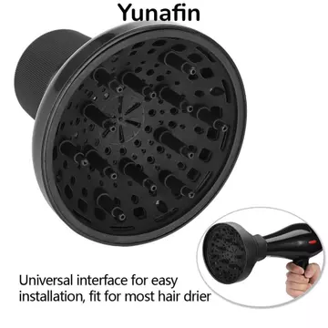 Máy khuếch tán máy sấy tóc YUNAFIN, Máy khuếch tán máy sấy tóc chuyên nghiệp Volumizing, Máy sấy thổi đính kèm Máy khuếch tán ngón tay Máy thổi tóc đa năng Nhẹ Salon làm tóc