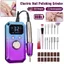 Máy Xay Đánh Bóng Móng Tay Điện YICA, 32 Tốc Độ Sạc Móng Tay Điện, Màn Hình LED Di Động Chuyên Nghiệp Đa Năng Máy Xay Móng Tay Dụng Cụ Làm Móng