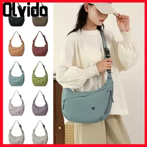 Túi đeo vai OLVIDO, Túi đeo chéo thắt lưng có thể điều chỉnh đa chức năng, Túi Hobos chống nước dung tích cao bằng Nylon giải trí Đi lại hàng ngày