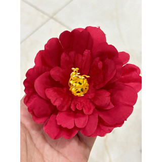 [ Set 30/50/100 ] Đầu Bông  Hoa Trà Nhật Giả Bằng Lụa - Phụ Kiện Làm Đồ Handmade, Kẹp Tóc, Trang Trí Mũ Tốt Nghiệp