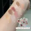 HERORANGE ~ Phấn mắt đơn sắc hoa trắng nhỏ Ngọc trai mịn Nhấp nháy Độ bão hòa thấp Matte Sửa chữa Nằm Silkworm Bảng phấn mắt đa năng 5.19 N7A0