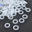 120 Cái Bộ giảm chấn công tắc chữ O bằng cao su silicon màu trắng cho bàn phím Cherry MX Đẹp