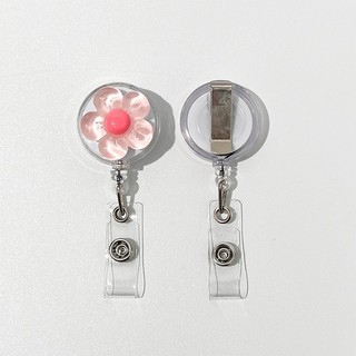 Móc - Kẹp bảng tên HSSV, nhân viên - yoyo có thể kéo dãn charm bông hoa M55