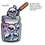 Một thế giới| Đầy Màu Men Huy Hiệu Men Trâm Cài Halloween Đầu Lâu Thổ Cẩm Phong Cách Màu Tối Hợp Kim Kẽm Sữa Trà Hình Huy Hiệu Đa Năng Quần Áo Phụ Kiện Cho Nam Nữ Cho Đông Nam
