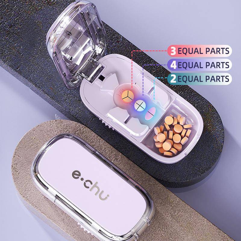 Cod 3in1 thuốc cắt chính xác cắt thành một nửa/thứ ba/quý thuốc chia tổ chức máy tính bảng di động tách thuốc splitter