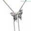 Unstop * Vòng Cổ Bướm Thời Trang Quà Tặng Cho Bé Gái Nữ Bạc Bướm Dây Rút Vòng Cổ Choker Trang Sức Quà Tặng Cho