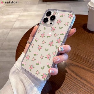 Dành Cho Realme 15 15T 15X C85 GT8 Pro Realme15 RealmeC85 Ốp Điện Thoại Hoa Tulip Hồng Dễ Thương Lá Xanh Đơn Giản Thanh Lịch Trong Suốt Vỏ Mềm