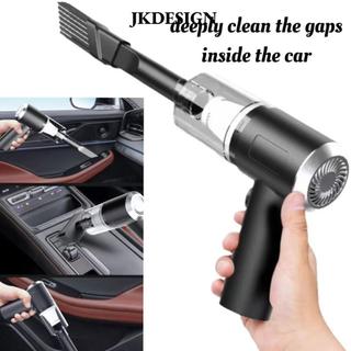 Máy hút bụi ô tô không dây JKDESIGN, Máy hút bụi cầm tay hút mạnh công suất cao 120W, Công cụ làm sạch ô tô cầm tay sử dụng kép bền bỉ