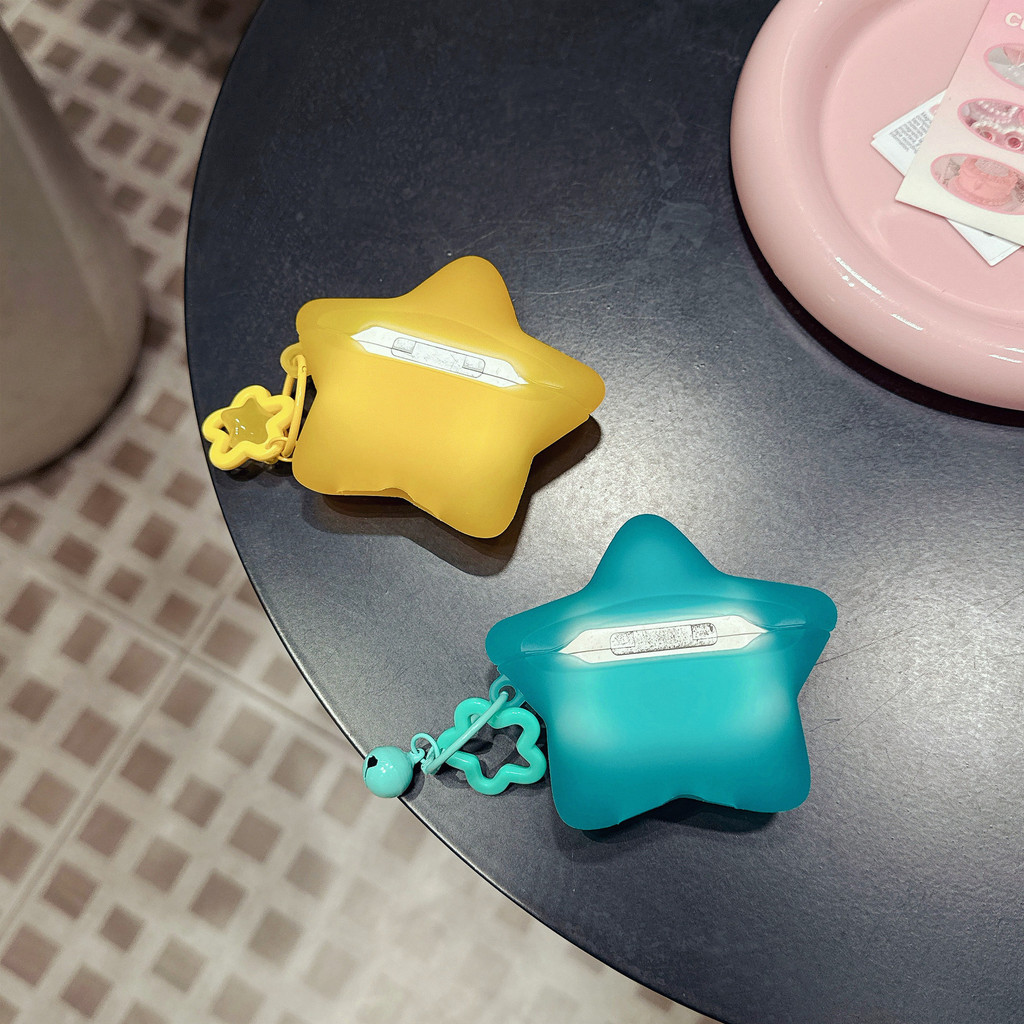 Hộp đựng tai nghe hình ngôi sao năm cánh vui nhộn Thích hợp cho AirpodsPro thế hệ thứ 3 sáng tạo Thích hợp cho AirPods Vỏ tai nghe thế hệ thứ 4 S