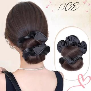 NCE Bun Head Tóc Giả Lông Tơ Tổng Hợp, Kẹp và Có Dây Buộc - Phụ Kiện Tóc Đẹp