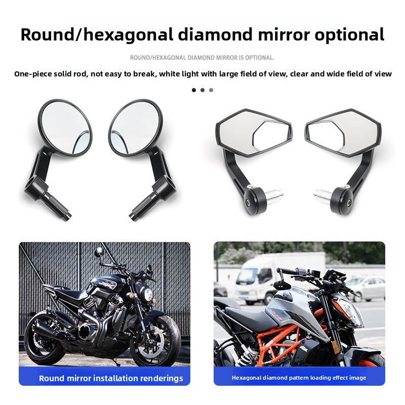 Dành Cho Xe Yamaha MT-03 MT-07 MT-09 MT-10 MT-15 Tầm Nhìn Rộng Tay Lái Gương Retro Gương Chiếu Hậu