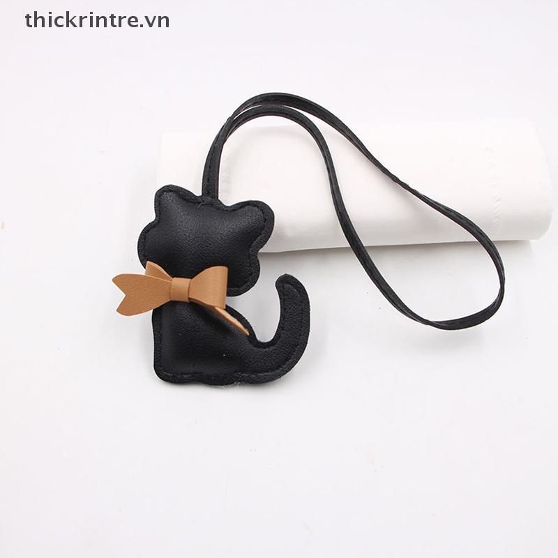 THI Móc Khóa Túi Charm Đáng Yêu Thắt Nơ Chi Tiết Món Quà Hoàn Hảo Túi Da Mặt Dây Chuyền Phụ Kiện VN