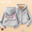 Trẻ em Cinnamoroll Zip-Up Áo khoác có mũ trùm đầu hoạt hình ngọt ngào Áo khoác mềm mại hàng ngày cho trẻ em