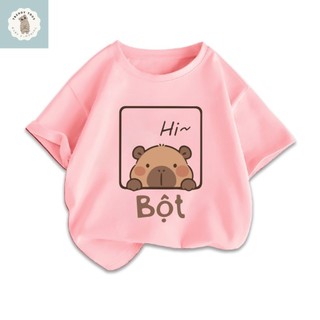 Áo sơ mi ngắn tay màu kaki Bala dành cho bé gái, thoải mái, thân thiện với da, đa năng, thích hợp mặc ngoài