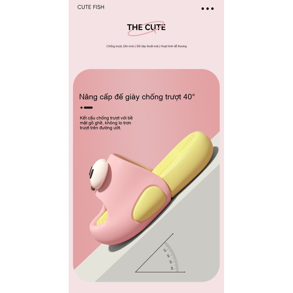 Dép chống trượt đế mềm cho trẻ em-Thiết kế hoạt hình dễ thương, bé trai bé gái Home Out Two Wear