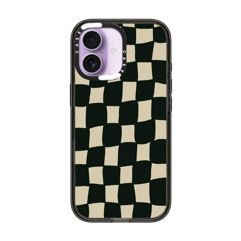 CASECASE X Vỏ Lưới Xoắn Cạnh Đen Trong Suốt Cứng Hút Từ Tính Tác Động Dành Cho Apple IPhone 12 13 14 15 16 17 Pro Max Air Plus Có Hộp