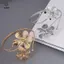 Bohemian Lá Charm Vòng Tay Trên Dây Xích Tay Kim Loại Rỗng Ra Họa Tiết Hình Học Retro Cánh Tay Vòng Tay Vòng Tay Cơ Thể [Mina]