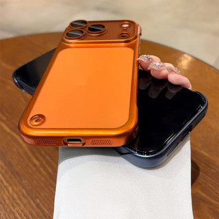 [JLK] Ốp lưng PC siêu mỏng Framless cho iPhone 17 Pro Max Vỏ bảo vệ Camera mạ không khí cho iPhone 12 13 14 15 16 Pro Max