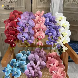 PlumHOUSE Hoa lan nhân tạo Hoa giả trang trí nội thất Phòng khách Cửa sổ khách sạn Sắp xếp đám cưới VN
