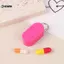 KUZHEN Hộp đựng thuốc du lịch Hộp đựng thuốc Tổ chức thuốc Hộp đựng thuốc Mini cầm tay Móc khóa Hộp đựng thuốc trượt từ tính để lưu trữ thuốc HOT