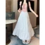 Pháp Hepburn Phong Cách Voan Váy Nữ 2024 Mỏng Phong Cách Mỡ mm Cao Cấp Chữ a Drape Bánh Váy 5.12
