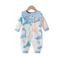 2301 Sơ Sinh Cho Bé Jumpsuit Cotton Nguyên Chất Phong Cách Mùa Xuân Thu Áo Liền Quần Cho Bé Phù Hợp Với Nước Bọt Khăn Romper Phiên Bản Hàn Quốc Quần Áo Trẻ Em