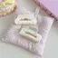 DELMER Acrylic Nơ Vuốt Tóc, Tam Giác Phong Cách Hàn Quốc Lưới Tóc Cua Kẹp, Mũ Thanh Lịch Phụ Kiện Tóc Vuông Hình Học Cá Mập Kẹp Hàng Ngày