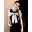 Mùa hè phù hợp với mọi phong cách Niche Polka Dot Bow Thiết kế không dây Áo ngắn tay