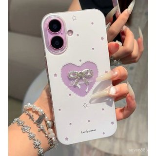 Ốp Điện Thoại Thích Hợp Cho iPhone 7 8 X XS XR XSMAX 11 12 13 14 15 16 17 Pro max Plus Air Nơ Ba Chiều Trái Tim Rỗng Chống Sốc Vỏ Bảo Vệ Bao Gồm Tất Cả SIFJ