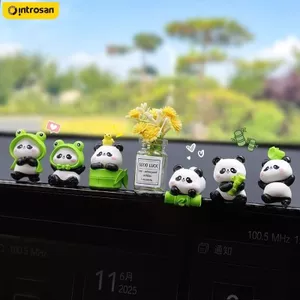 Ếch Dễ Thương Gấu Trúc Xe Đồ Trang Trí Sáng Tạo Phụ Kiện Nội Thất Ô Tô Điều Khiển Trung Tâm Điều Hướng Trang Trí Giải Nén Đồ Trang Trí Nhỏ 26.3.26