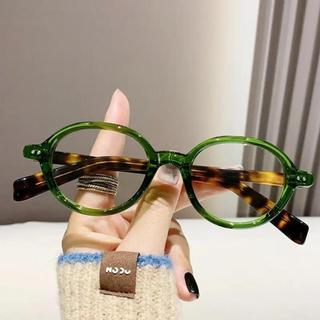 Chống Bức Xạ Ánh Sáng Xanh Chặn Kính Quang Sắc Khung Nhỏ Kim Loại Vuông Hình Bầu Dục Cho Nam Nữ Unisex Phong Cách Kính Mắt Quà Tặng