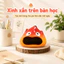 Lò Sưởi Gốm Mini Hình Hoạt Hình – Đốt Tinh Dầu Thơm Phòng, Trang Trí Bàn Học Xinh Xắn, Quà Tặng Dễ Thương