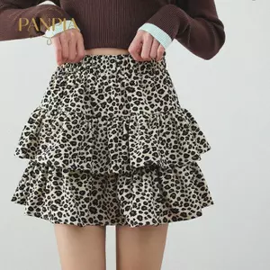 PNPIA- Váy Da Báo Cao Cấp Bánh Ruffle Váy Co Giãn Chống Nhẹ Thoải Mái Phù Hợp Cho Sự Kiện Ngày