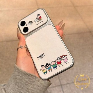 Ốp Lưng Cho IPhone 11 16 17 15 13 12 14 Pro Max 17 Air 14 Plus Hoạt Hình Dễ Thương Crayon Shin-chan Gia Đình Miếng Dán Tức Thì